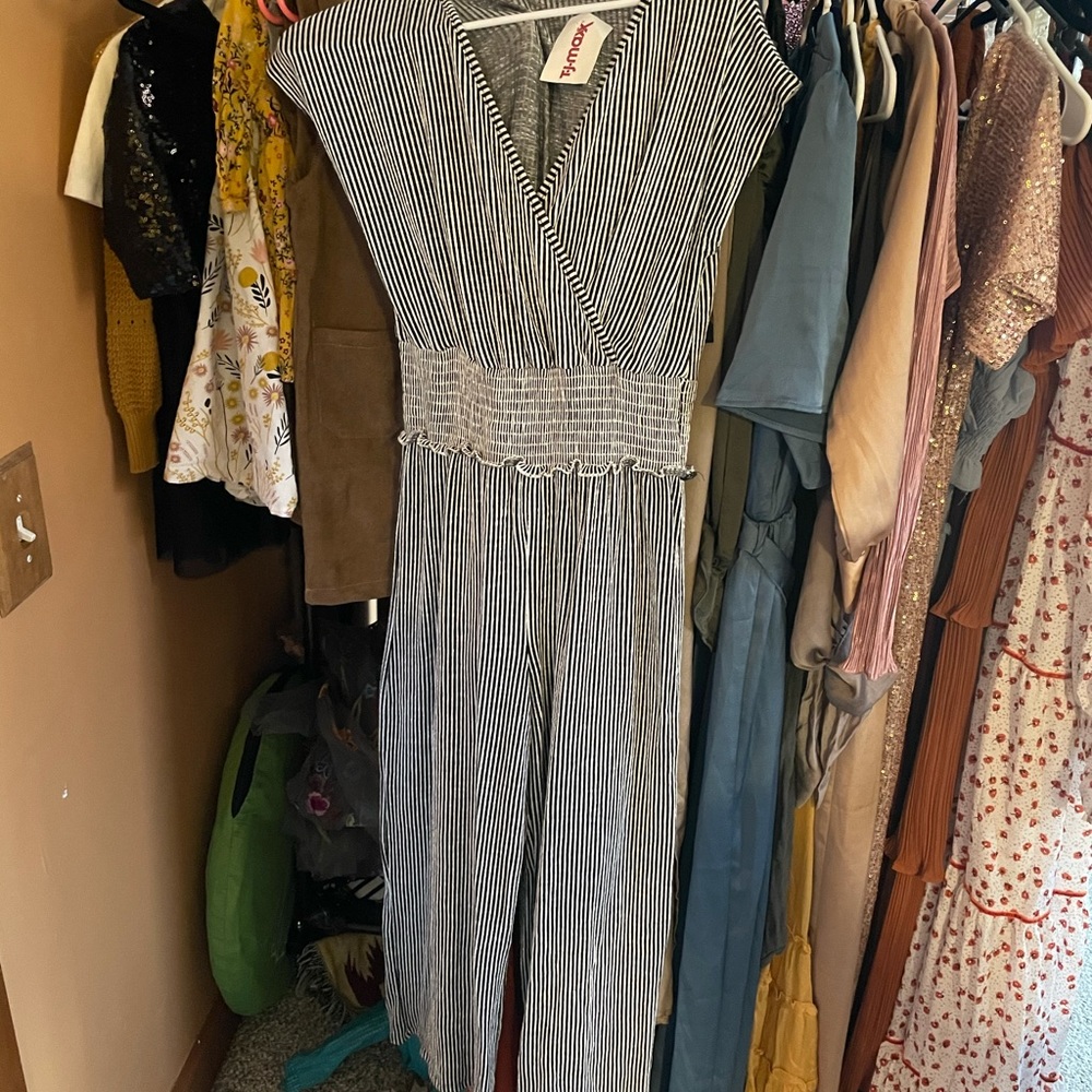 Striped Jumpsuit/Romper